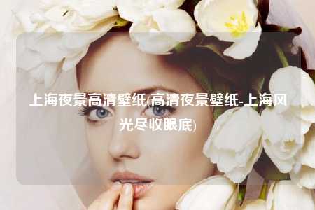 上海夜景高清壁纸(高清夜景壁纸-上海风光尽收眼底)